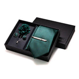 Ensemble Cravate Broche Pochette Boutons 4 Pièces | Coffret Complet – boutons de manchette | lasanderss.store