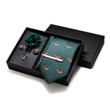 Ensemble Cravate Broche Pochette Boutons 4 Pièces | Coffret Complet – boutons de manchette | lasanderss.store