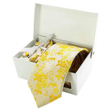 Ensemble Cravate Motif Floral 4 Pièces - Coffret Complet Élégant Homme – Cravate homme | lasanderss.store