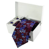 Ensemble Cravate Motif Floral 4 Pièces - Coffret Complet Élégant Homme – Cravate homme | lasanderss.store