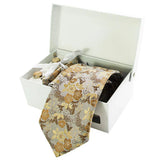 Ensemble Cravate Motif Floral 4 Pièces - Coffret Complet Élégant Homme – Cravate homme | lasanderss.store