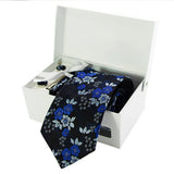 Ensemble Cravate Motif Floral 4 Pièces - Coffret Complet Élégant Homme – Cravate homme | lasanderss.store