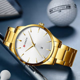 Ensemble montre doré pour homme et femme – | lasanderss.store