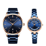 Ensemble montre doré pour homme et femme – | lasanderss.store