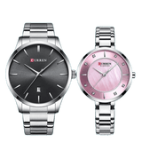 Ensemble montre doré pour homme et femme – | lasanderss.store
