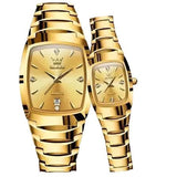 Ensemble Montres Couple Quartz Tungstène Acier Étanche Date – Montres | lasanderss.store