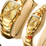 Ensemble Montres Couple Quartz Tungstène Acier Étanche Date – Montres | lasanderss.store