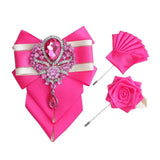 Ensemble Nœud Papillon Strass Broche Pochette Britannique - Polyester – Nœuds Papillon | lasanderss.store