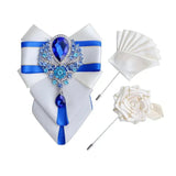 Ensemble Nœud Papillon Strass Broche Pochette Britannique - Polyester – Nœuds Papillon | lasanderss.store