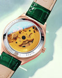 Femmes montre mécanique bracelet en cuir bracelet – | lasanderss.store