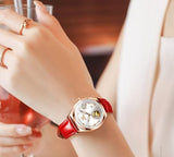 Femmes montre mécanique bracelet en cuir bracelet – | lasanderss.store
