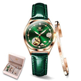 Femmes montre mécanique bracelet en cuir bracelet – | lasanderss.store