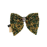 Grand Nœud Papillon Strass Noir Doré - Polyester 11,5x9cm Unisexe – Nœuds Papillon | lasanderss.store
