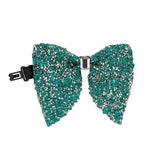 Grand Nœud Papillon Strass Noir Doré - Polyester 11,5x9cm Unisexe – Nœuds Papillon | lasanderss.store
