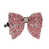 Grand Nœud Papillon Strass Noir Doré - Polyester 11,5x9cm Unisexe – Nœuds Papillon | lasanderss.store