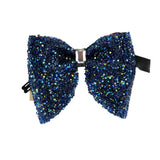 Grand Nœud Papillon Strass Noir Doré - Polyester 11,5x9cm Unisexe – Nœuds Papillon | lasanderss.store