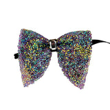 Grand Nœud Papillon Strass Noir Doré - Polyester 11,5x9cm Unisexe – Nœuds Papillon | lasanderss.store