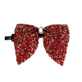 Grand Nœud Papillon Strass Noir Doré - Polyester 11,5x9cm Unisexe – Nœuds Papillon | lasanderss.store