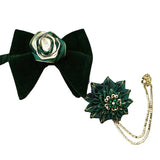 Grand Nœud Papillon Velours Cachemire Broche - Unisexe Élégant – Nœuds Papillon | lasanderss.store