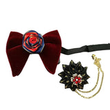 Grand Nœud Papillon Velours Cachemire Broche - Unisexe Élégant – Nœuds Papillon | lasanderss.store