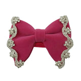 Grand Nœud Papillon Velours Strass Britannique Fait Main - Polyester – Nœuds Papillon | lasanderss.store