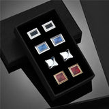 Lot 4 Paires Boutons Manchette Homme - Boîte Cadeau Métal Classique – Accessoires | lasanderss.store