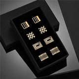 Lot 4 Paires Boutons Manchette Homme - Boîte Cadeau Métal Classique – Accessoires | lasanderss.store
