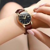 Montre à Quartz bracelet en cuir pour femmes – | lasanderss.store