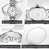 Montre à Quartz luxueuse et élégante en acier inoxydable pour femmes – | lasanderss.store