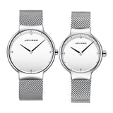 Montre à Quartz Ultra mince maille en acier pour hommes et femmes – | lasanderss.store