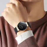 Montre à Quartz Ultra mince maille en acier pour hommes et femmes – | lasanderss.store