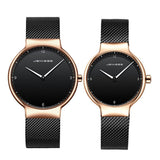 Montre à Quartz Ultra mince maille en acier pour hommes et femmes – | lasanderss.store