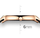 Montre à Quartz Ultra mince maille en acier pour hommes et femmes – | lasanderss.store