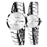 Montre acier tungstène rond pour amoureux – | lasanderss.store