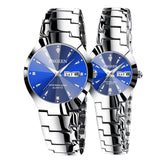 Montre acier tungstène rond pour amoureux – | lasanderss.store