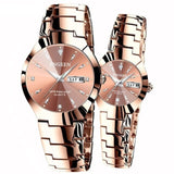 Montre acier tungstène rond pour amoureux – | lasanderss.store