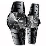 Montre acier tungstène rond pour amoureux – | lasanderss.store