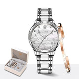 Montre automatique Femme bracelet céramique - Coffret Cadeau – | lasanderss.store
