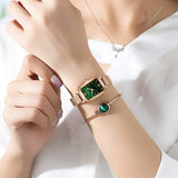 Montre avec Bracelet cuir cadran rectangulaire pour femme – | lasanderss.store