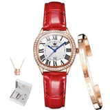 Montre - bracelet de luxe en cuir pour femmes – | lasanderss.store