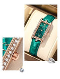 Montre carré à Quartz Bracelet en cuir pour femmes – | lasanderss.store