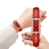 Montre carré à Quartz Bracelet en cuir pour femmes – | lasanderss.store