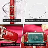 Montre carré à Quartz Bracelet en cuir pour femmes – | lasanderss.store