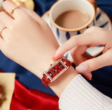 Montre carré à Quartz Bracelet en cuir pour femmes – | lasanderss.store