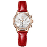 Montre cuir élégante et bracelet inox pour femmes – | lasanderss.store