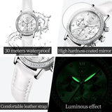 Montre cuir élégante et bracelet inox pour femmes – | lasanderss.store