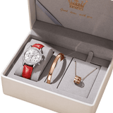 Montre cuir élégante et bracelet inox pour femmes – | lasanderss.store