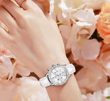 Montre cuir élégante et bracelet inox pour femmes – | lasanderss.store