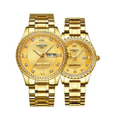 Montre de Couple Chronographe simple et chic en acier inoxydable – | lasanderss.store
