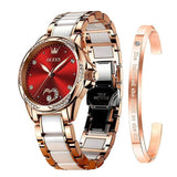 Montre de luxe automatique bracelet céramique pour femme – | lasanderss.store